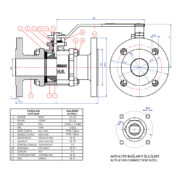 Govdesan-PN-16-Flansli-3-parcali-kuresel-vana-pik-dokum-teknik-cizim